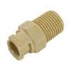 CPC (Colder) SMC Mini Quick-Disconnect Fitting, Threaded Body, PP, Non-Valved, 1/8" NPT(M); 1/Ea