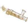 CPC (Colder) Steam-Thru® II Sanitary Steam-in-Place Connector, Two Cycle, Polysulfone with Polycarbonate Sleeve, 3/8" ID x 3/4" x 3/4" Sanitary; 1/Each