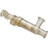 CPC (Colder) Steam-Thru® II Sanitary Steam-in-Place Connector, Two Cycle, Polysulfone with Polycarbonate Sleeve, 3/4" ID x 3/4" x 3/4" Sanitary; 1/Each
