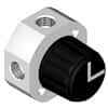 Diba Omnifit® High-Pressure Valve with 1/4"-28 UNF(F), 4-port, 4-way, 90° flow; 1/ea