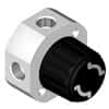 Diba Omnifit® High-Pressure Valve with 1/4"-28 UNF(F), 4-port, 2-way, adjacent flow; 1/ea