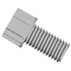 Dibafit™ Gripper Fitting, 1/4"-28 UNF(M) flat bottom, 1/16" OD tubing, gray; 10/pk