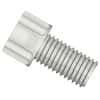 Dibafit™ Gripper Fitting, 1/4"-28 UNF(M) flat bottom, 1/8" OD tubing, white; 10/pk
