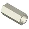 Dibafit™ Threaded Coupling, 1/4"-28 UNF(F) flat bottom, PP; 10/pk