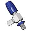 Diba Omnifit® Cap System Adapter with Shut-Off Valve, 1/4"-28 UNF(M); 1/ea