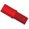 Diba Omni-Lok™ Compact Tubing End Fitting, inverted cone, 1/8"OD, 1/4"-28 UNFM, red PP; 10/pk