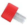 Diba Click-N-Seal™ Tubing End Fitting, Type S/P, 1/16" OD tubing, 1/4"-28 UNF(M), red PC; 10/pk