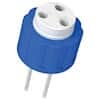 Diba Omnifit® Q-Series  Solvent Bottle Cap, GL38/38-430 (glass), 3 UNF(F) Ports w/o Valves, Blue