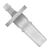 Diba Omnifit® T-Series Solvent Waste Cap Adapter, Polypropylene, Male Luer Slip x 1/16" ID Hose Barb; 5/Pk