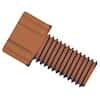 Dibafit™ Gripper Fitting, 1/4"-28 UNF(M) flat bottom, 1/16" OD tubing, brown; 10/pk