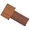 Dibafit™ Gripper Fitting, 1/4"-28 UNF(M) flat bottom, 1/8" OD tubing, brown; 10/pk