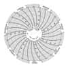 Dickson 3" Circular Chart Recorder Paper, 4 to 50°F, 7 Days, 60/Pack