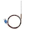 Digi-Sense Hypodermic Thermocouple, 4" L/0.063" Dia, Grounded d; Type T