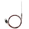 Digi-Sense Thermocouple Microprobe, 4" L/0.020" Dia, Grounded d; Type J