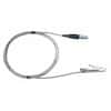 Digi-Sense Alligator Clip RTD Probe, 100 Ohm, Digi-Sense® 3-Pin Connector, 1.39" Length, 10 ft Stainless Steel Braid Cable