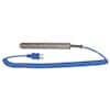 Digi-Sense Type-T, Compact Surface Probe, 4.5" L, Mini-Connector, Exposed, 5ft Coil