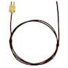 Digi-Sense Type-K, FEP-Insulated Probe, Coated Junct, Mini-Connector, Ungrounded, 10ft 24 -Gauge