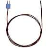 Digi-Sense Type-T, FEP-Insulated Probe, Coated Junct, Mini-Connector, Ungrounded, 10ft 24 -Gauge
