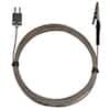 Digi-Sense Type-J Alligator Clip Oven Probe 2" L Mini-Connector, Exposed 10ft SS Braid Cable