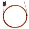 Digi-Sense Type-J, Fiberglass-Insulated Probe, Mini-Connector, Exposed, 10ft 24 -Gauge