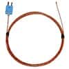 Digi-Sense Type-T, Fiberglass-Insulated Probe, Mini-Connector, Exposed, 10ft 24 -Gauge