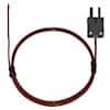 Digi-Sense Type-J Pvc-Insulated Probe Exposed Tip Mini-Connector, Exposed 3ft 24 -Gauge