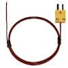 Digi-Sense Type-K Pvc-Insulated Probe Exposed Tip Mini-Connector, Exposed 3ft 24 -Gauge