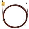 Digi-Sense Type-K, FEP-Insulated Probe, Mini-Connector, Exposed, 10ft 24 -Gauge