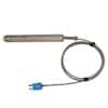 Digi-Sense Type-T Comp Surface Probe 4.5" L Mini-Connector, Exposed 5ft Fiberglass / SS Cable