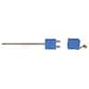 Digi-Sense Type T Thermocouple Probe Quick Dis-connector, Dual with Std-Connector, 6" L, .125 Dia, Ungrounded Junction 