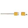 Digi-Sense Type K Thermocouple Probe Quick DisConnector, Dual with Std-Connector, 6" L, .188 Dia, Exposed Junction 