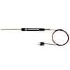 Digi-Sense Type J Economic Handle Thermocouple Probe with Mini-Connector, 6" L, 36" E x t FEP .188 Dia, Ung