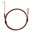 Digi-Sense Type J Economic Bolt On Thermocouple Probe #6 Screw 36" Fiberglass Ext. Grounded Junction 