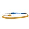 Digi-Sense Type K Flat-Leaf Thermocouople Probe, with Mini-Connector, 4.5" L, 5ft Coil Cord