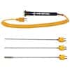 Digi-Sense Type K Detach Handle/Lock Probe Kit , 8" L, with Mini-Connector, .125 Dia, 5ft Coil