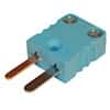Digi-Sense Miniature Type-T Thermocouple Male Connector, 2 Pin, 5Pk