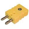 Digi-Sense Thermocouple Connector, Standard, Type-K, Male Plug; 5/pk