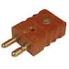 Digi-Sense Standard Type-J Thermocouple Male Connector, 2 Pin, Hollow