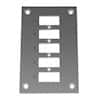 Digi-Sense Thermocouple Mounting Panel, Vertical, Mini Connectors; 5 Circuits