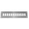 Digi-Sense Thermocouple Mounting Panel, Horizontal, Standard Connectors; 12 Circuits