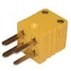 Digi-Sense Dual Thermocouple Connector, Mini, Male, Type-K; 1/ea