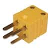 Digi-Sense Dual Thermocouple Connector, Mini, Male, Type-K; 5/pk