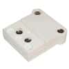 Digi-Sense RTD Connector, White 3-Blade ANSI, Female, 1/Ea