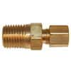 Digi-Sense Compression Fitting; Probe Diameter 1/4"; Brass; 1/8"NPT (M)