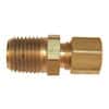 Digi-Sense Compression Fitting; Probe Diameter 1/4"; Brass; 1/4"NPT (M)
