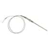 Digi-Sense Temperature Probe, Type J, 6" L, 1/8" Dia, Fg, Stripped Leads