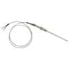 Digi-Sense RTD Probe, 24" L, 1/4" Dia, 1/4" NPT Re-Adj, Stripped Leads