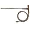 Digi-Sense Type-J, Heavy Duty SS T-Handle Probe, 10" L, Mini-Connector, .250" Dia, Grounded 