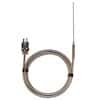 Digi-Sense Type-J Hypo Tip Probe 4" L Mini-Connector, SS .063" Dia Grounded 4ft Armored Cable