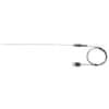 Digi-Sense Type-J, High-Temperature Wire Probe, 25" Length, 0.063" Diameter, Mini-Connector, Exposed, 3 ft 24-Gauge Cable
